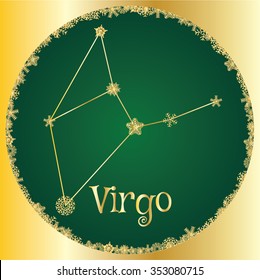 Virgo. Astrology sign. 