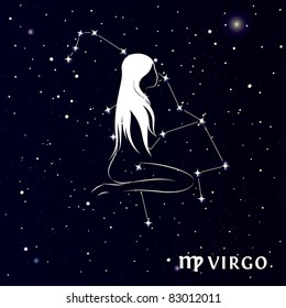 Virgo - Astrology sign. Vector illustration