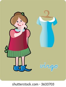 Virgo - collection of 12 children horoscopes and characters