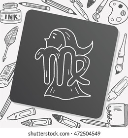 Virgo Constellation doodle