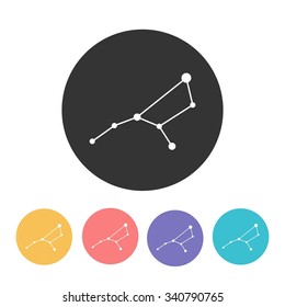 virgo icon. vector illustration
