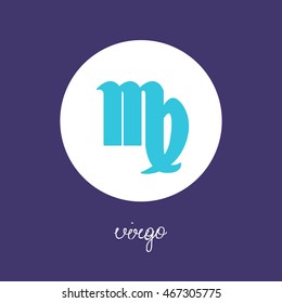 virgo icon. vector illustration