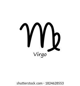 Virgo Zodiac Sign Horoscope Symbol Stock Vector (Royalty Free) 1823929895