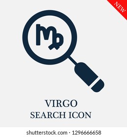 Virgo search icon. Editable Virgo search icon for web or mobile.
