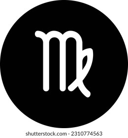 Virgo sign. Horoscopes symbol. Astrology sign. Zodiac sign.