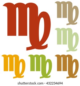 Virgo sign illustration