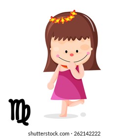Virgo Sign Illustration, Vector