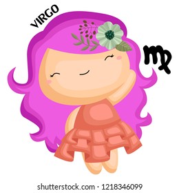 a virgo sign portrayed by a girl