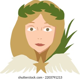 Ilustración vectorial de estilo manuscrito simple Virgo