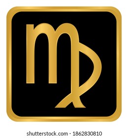 Virgo symbol on white background. Vector illustration.