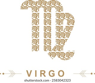 Virgo Unique Zodiac Sign Design for Astrology Lovers | Custom Horoscope Art