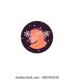 Virgo Vector On White Background
