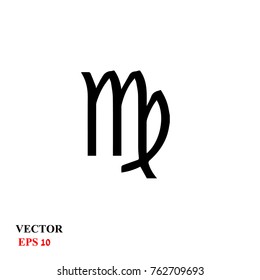 Virgo web black icon on a white background