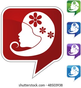 Virgo web button isolated on a background