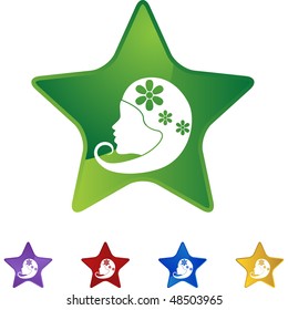 Virgo web button isolated on a background