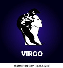 Virgo Zodiac Sign Stock Vector (Royalty Free) 330058328 | Shutterstock