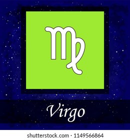 Virgo. Zodiac sign. Astrology. Quality. Vector illustration.