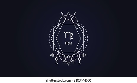 Virgo Zodiac Sign Desktop Wallpaper