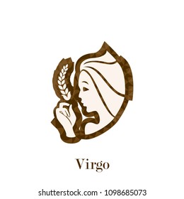 Virgo zodiac sign geometric