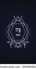 Virgo Zodiac Sign - Wallpaper for mobile