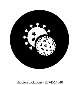 icono de virología. ilustración plana del icono vectorial de virología para web
