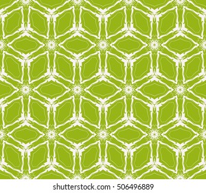 virtual 3d cube. seamless vector pattern. interior decoration, wallpaper, presentation, pattern fills, fashion design. olive color