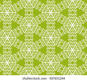virtual 3d cube. seamless vector pattern. interior decoration, wallpaper, presentation, pattern fills, fashion design. olive color