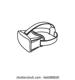 Virtual 3d Reality VR Goggles Vector Illustration