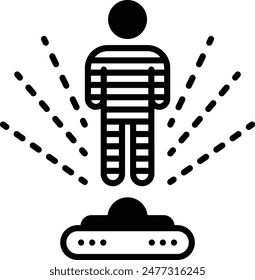 virtual 3D representation holography vector design, Artificial general intelligence symbol, Natural Language Processing sign Machine Deep Learning illustration, Interviewing an AI Hologram Bot concept