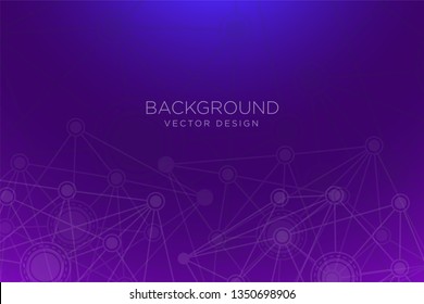 Virtual abstract background with particle, molecule structure.