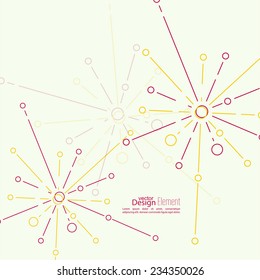 Virtual abstract background with particle, molecule structure. chemical compounds. 