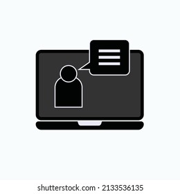 Symbol für virtuellen Account. Digitales Symbol Technologie - Vektorgrafik.