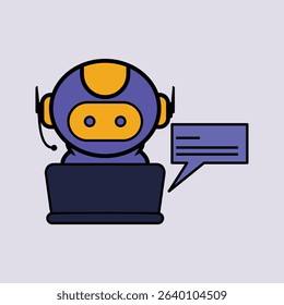 virtual assistant bot with Chat Bubble