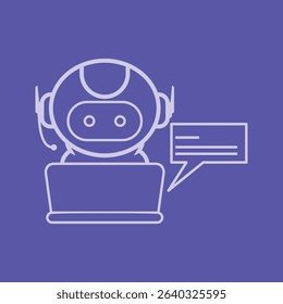 virtual assistant bot with Chat Bubble