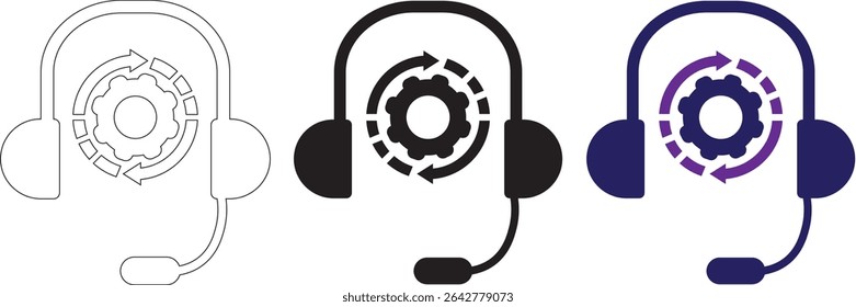 ícone Assistente Virtual. Ícone de gerenciamento de tempo simples monocromático para modelos, web design e infográficos