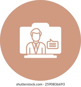 Virtual Assistant Icon Symbol Art Sign