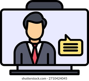 Símbolo Artístico de Ícone de Assistente Virtual