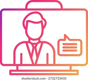 Virtual Assistant Icon Symbol Art Sign