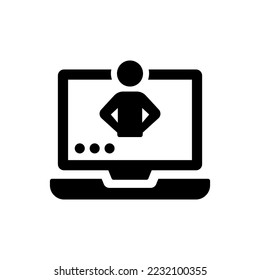 Virtual assistant icon (vector illustration)