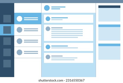Virtual assistant software user interface: communication and technology concept