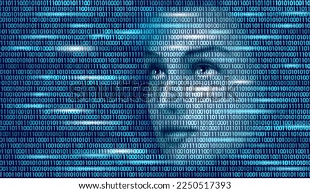Virtual assistant voice recognition service technology business concept. AI artificial intelligence robot help work support. Chatbot futuristic binary code computer program vector illustration