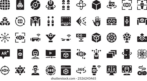 Virtual and augmented reality icons High-Quality Vector Icons Collection with Editable Stroke. Ideal for Professional and Creative Projects.