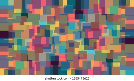 Virtual background for video conferencing. Color block pattern. Blocks of different sizes. Template for courses or webinars.