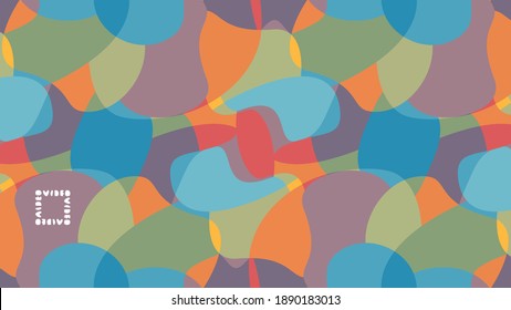 Virtual background for video conferencing. Liquid pattern. Template for courses or webinars.