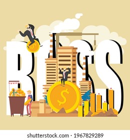 virtual business assistant vector illustration. vector, on team combined project, money, investment management card. graphic design assistant, building business concept