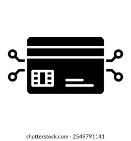Virtuelles Kartensymbol mit Chip-Symbol
