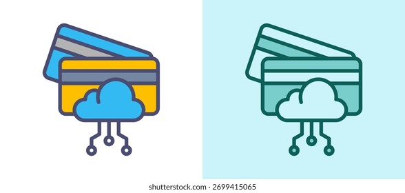 Ícone da placa virtual clarear ilustração de vetor verde