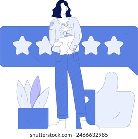 Virtual characters social communication concept business flat vector hand drawn illustration
