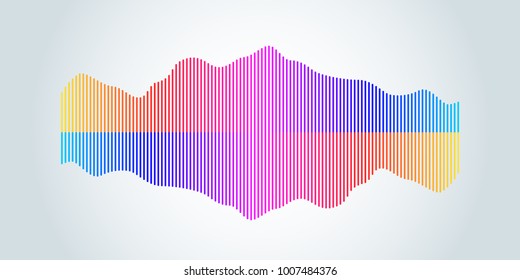 Virtual chart and graph. Linear vector illustration. An isolated element in the background.