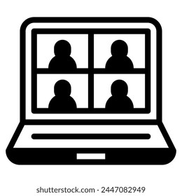 Virtual Classroom Icon for web, app, infographic, etc